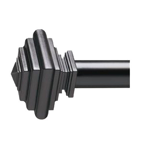 Imperial Matte Black Decorative Curtain Rod
