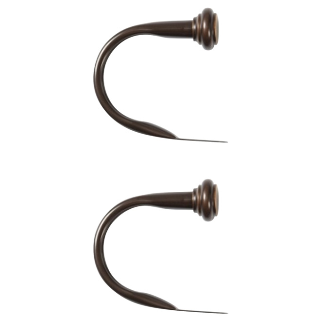 Embrasses de rideaux avec embouts, Darjeeling, paquet de 2