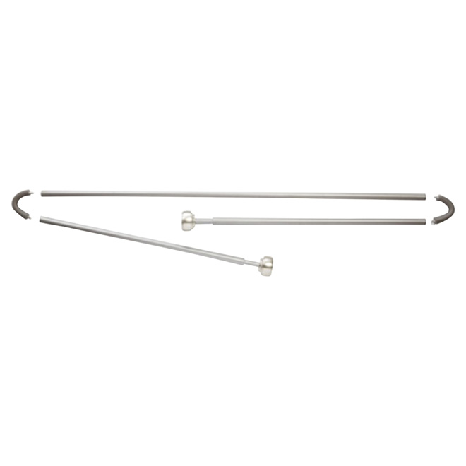 Tringle ajustable pour fenêtre en baie