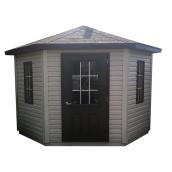 Storage Shed - 10' x 10' - Driftwood - Steel - Grey RONA