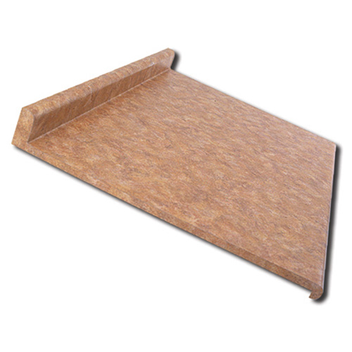 Comptoir moulé 2300, Milano Amber, 25" x 6'