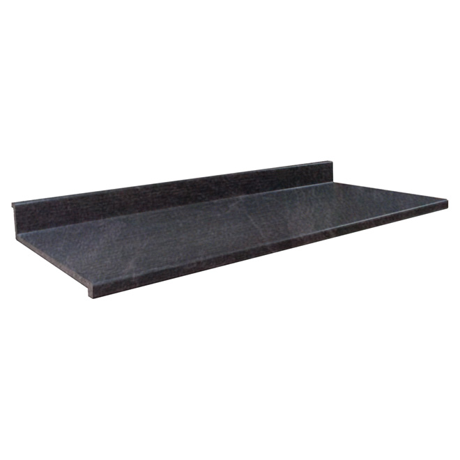 Comptoir moulé 2300, Basalt Slate, 22" x 3'