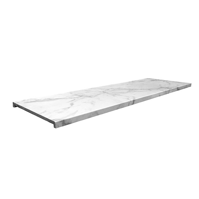 Moulded Counter Marbella, Calacatta Marble, 27" x 8'