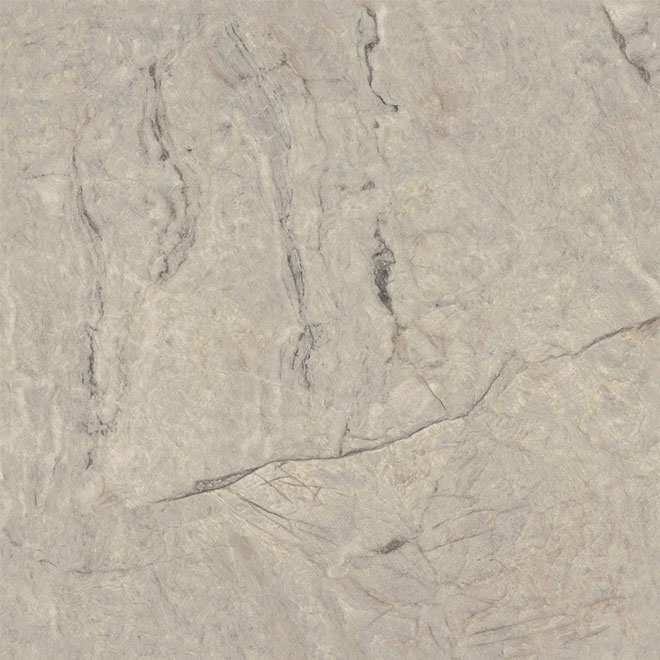 Moulded Counter 2300, Quartzite Argente, 27" x 8'
