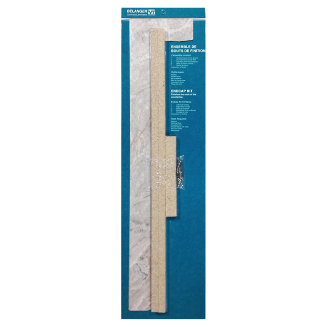 Laminate End Cap Kit - Silver Quartz