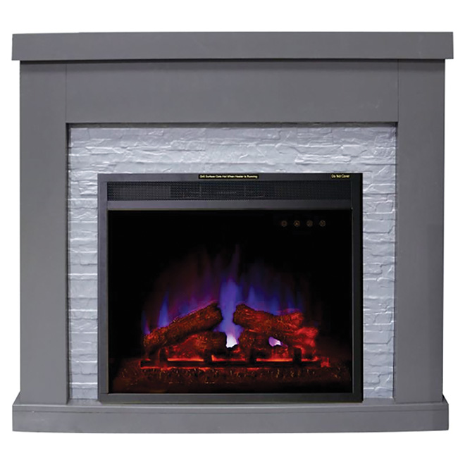 "Highland" Electric Fireplace - 1500 W - Grey