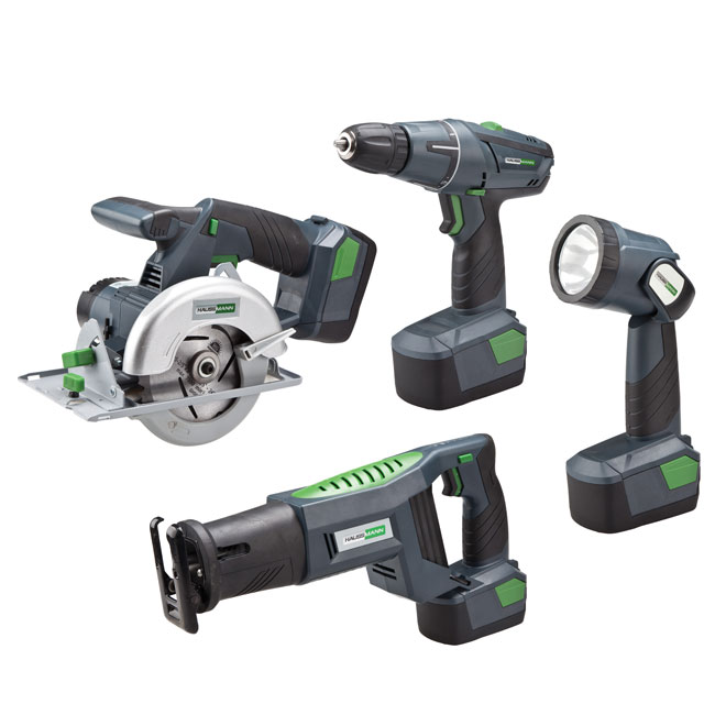 Set of 4 18-V Cordless Tools
