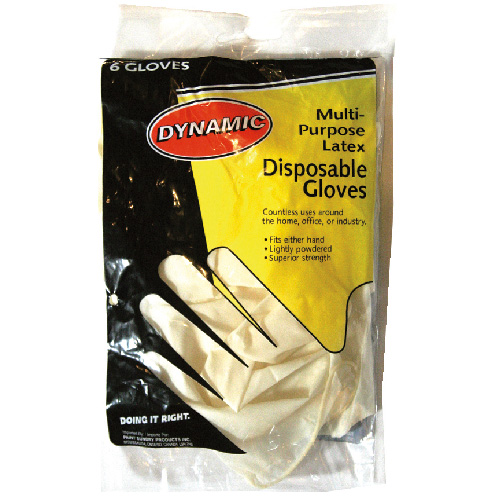 Disposabe latex gloves