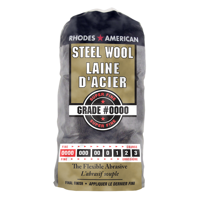 Laine d'acier superfine, no 0000, paquet de 12