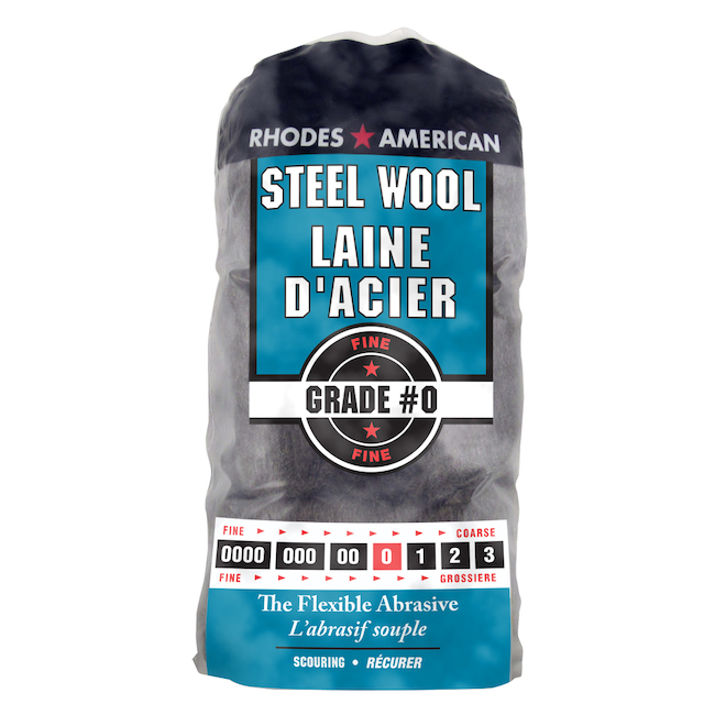 Laine d'acier fine, no 0, paquet de 12