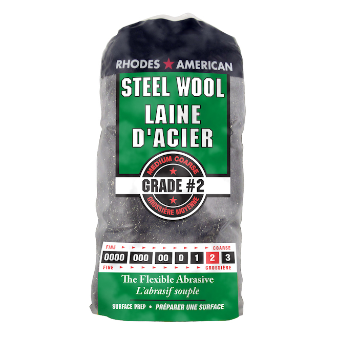 Medium-Coarse Steel Wool - #2 - 12-Pack