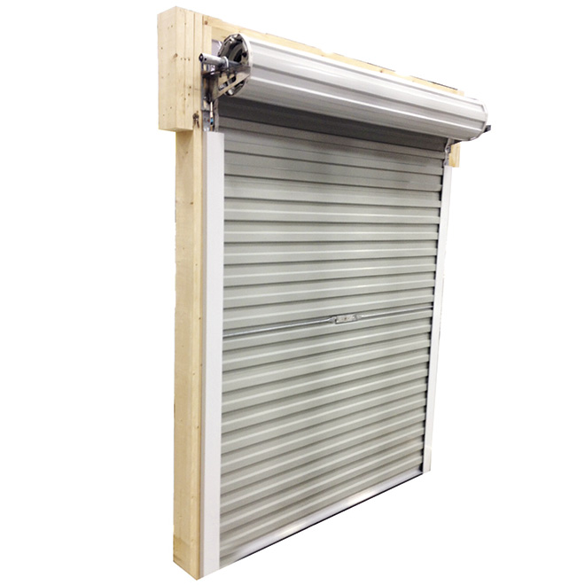 Roll Up Steel Door for Shed 5 ft x 6 ft White