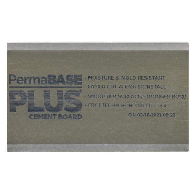 Cement Back Board - 4' x 8' x 1/2" | RONA