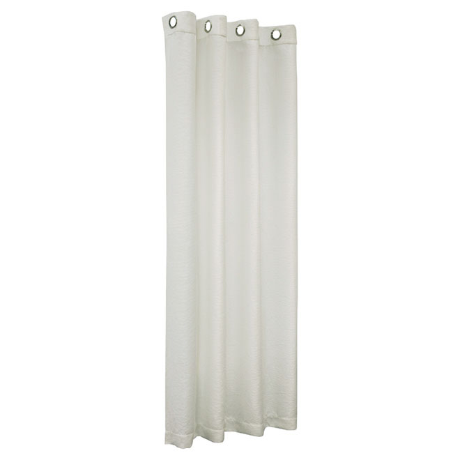 Curtain with Branches Motif - White