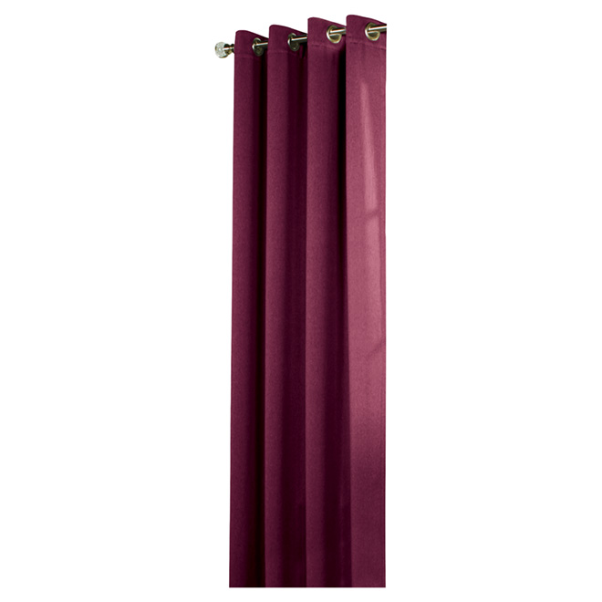 Opaque Grommet Curtain - Antigua - Red Wine