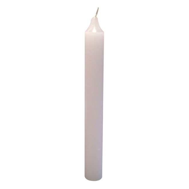 Unscented Paraffin Candle - 8 in