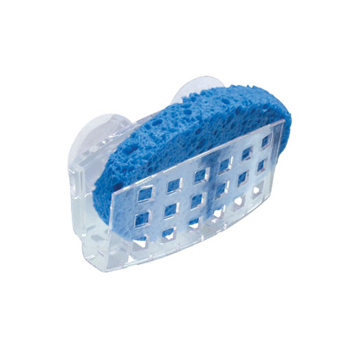 Support à éponge en plastique transparent « Sinkworks »