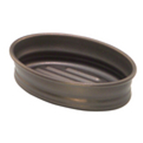 Porte-savon Caméo, métal fini bronze
