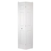 Porte pliante texturée à 6 panneaux 30 x 78 po