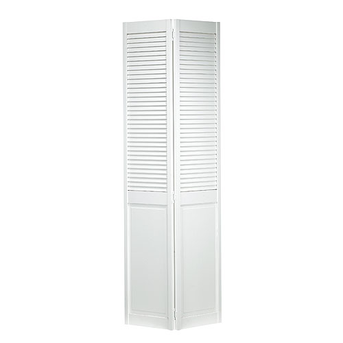 Porte pliante demi-persienne