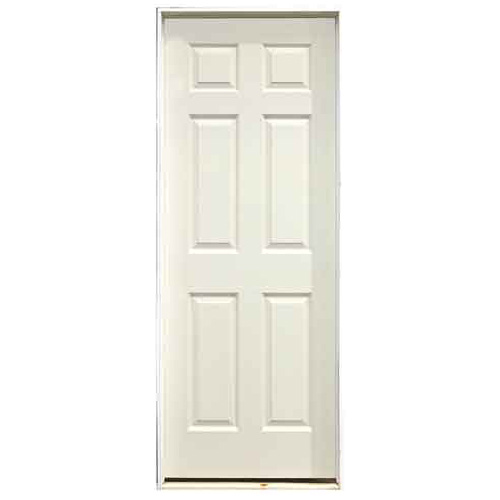 6-Panel Pre-Hung Painted Door 24" x 80" - Left