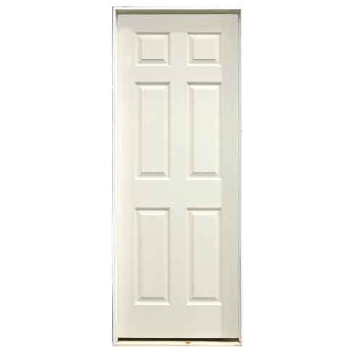 Porte prémontée à 6 panneaux 30 x 78 po - Gauche
