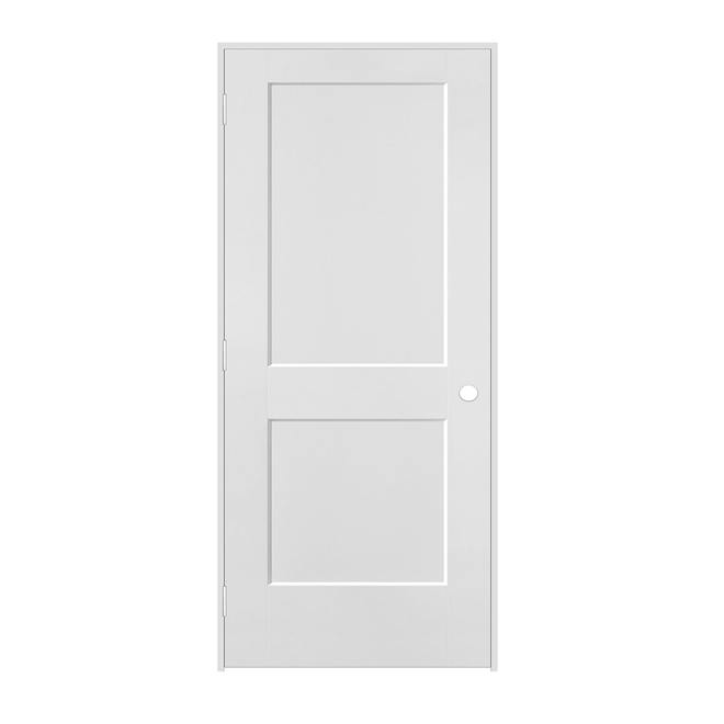 Porte prémontée à 2 panneaux 28 x 80 po - Gauche
