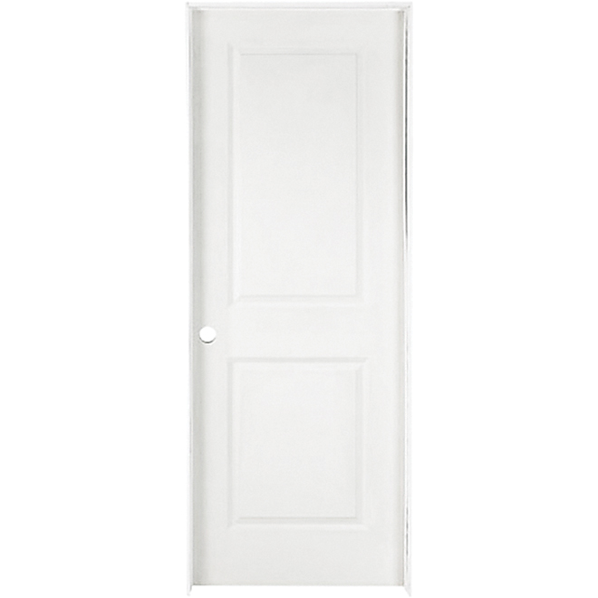 Porte prémontée à 2 panneaux 32 x 80 po - Gauche