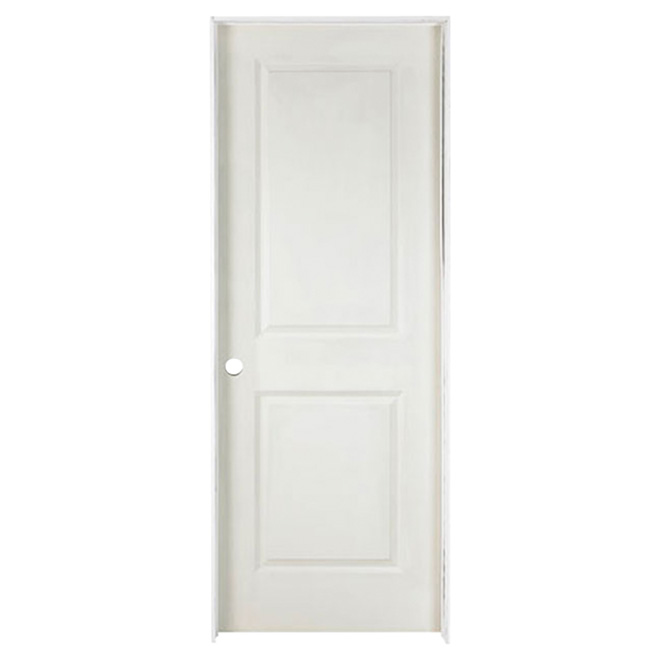 Porte prémontée à 2 panneaux 36 x 80 po - Gauche