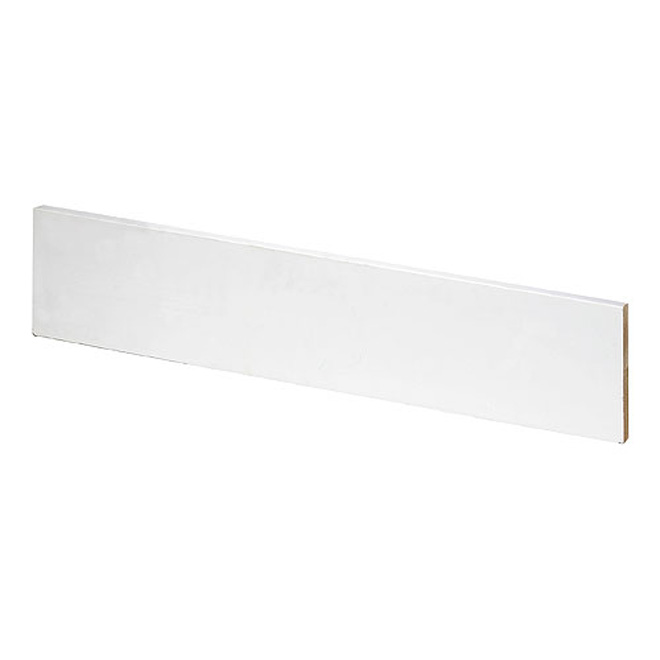 Moulure de pin jointé B4F, 1" x 3" x PL, blanc