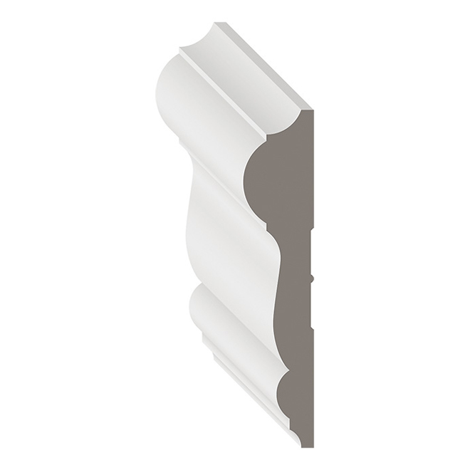 Cimaise «Fintek» 1 po x 3 po x 8 pi - Blanc