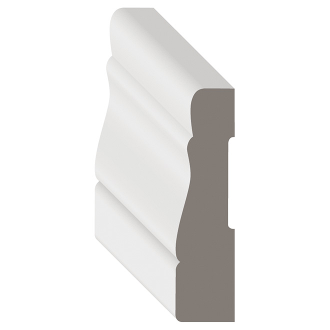 White Paint Finish MDF Casing 7 1/16 in x 2 1/8 in x 7 ft