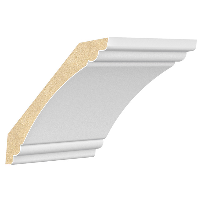 Moulure couronnée apprêtée en MDF de 3/4"