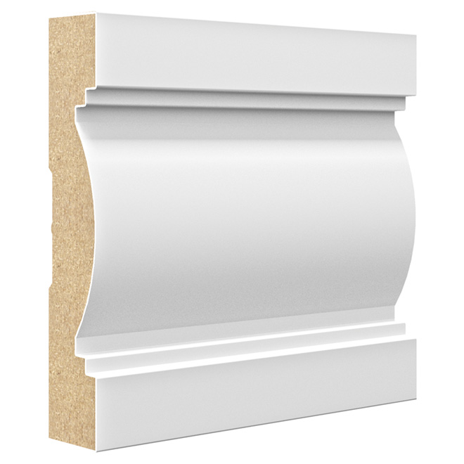 Cimaise de protection apprêtée en MDF de 4"