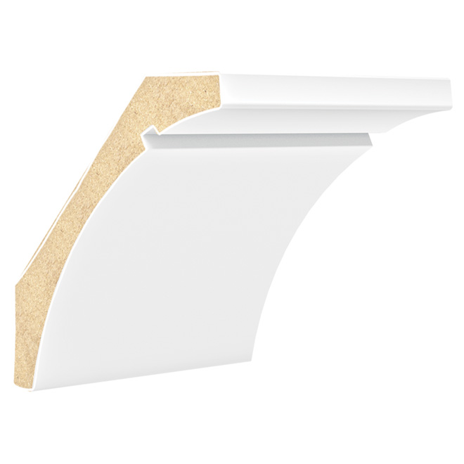 Moulure couronnée apprêtée en MDF de 5 7/16"