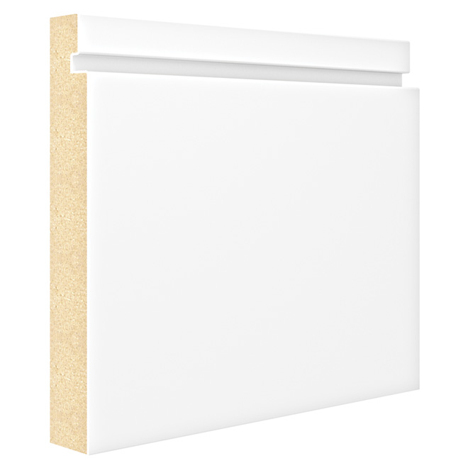 Plinthe apprêtée en MDF de 5 1/2"