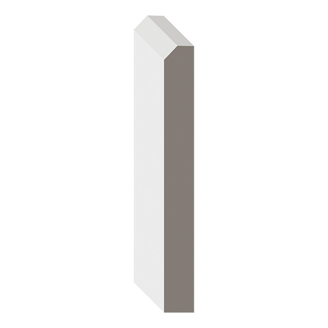 Plinthe en MDF apprêté blanc 5/8 po x 5 1/2 po x 12 pi