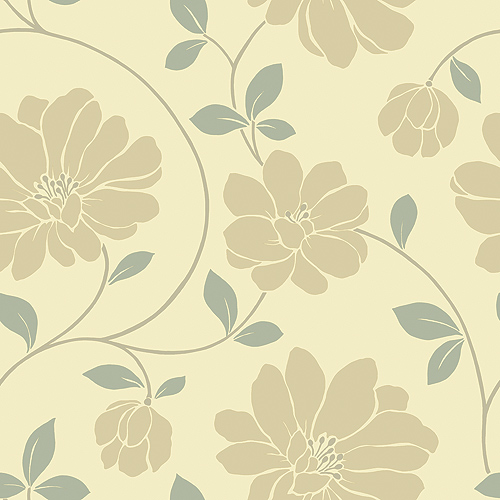 Papier peint « Grandes fleurs »