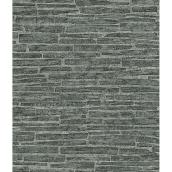Textured Stonewall Prepasted Wallpaper