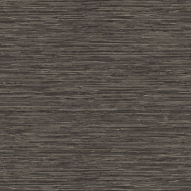 Prepasted Wallpaper "Grass" - Black
