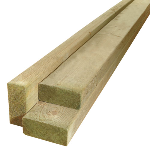 Treated Wood Green - 2 in x 8 in x 14 ft