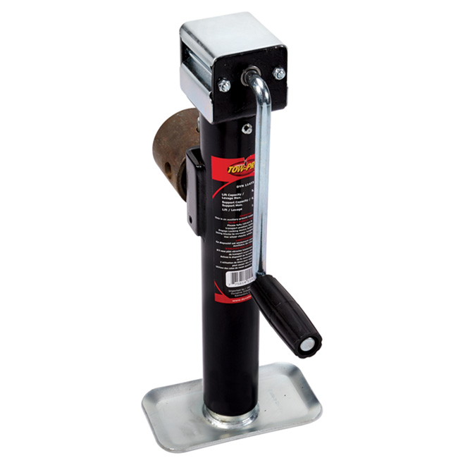 Cric-tube cylindrique à manivelle latérale, 6500 lb, 10 po