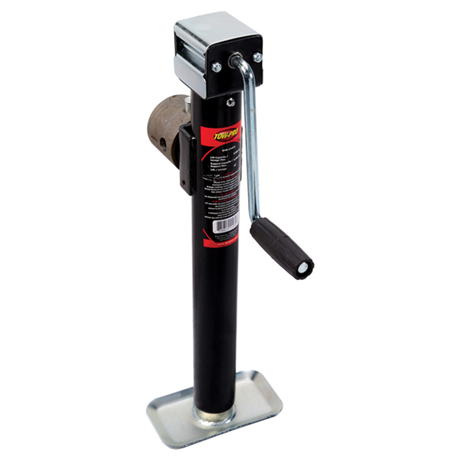 Side-Wind Round Tube Mount Jack - 6500 lb - 15"