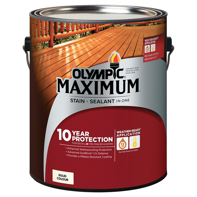 "Maximum" Stain + Sealant - White - 3.78 L