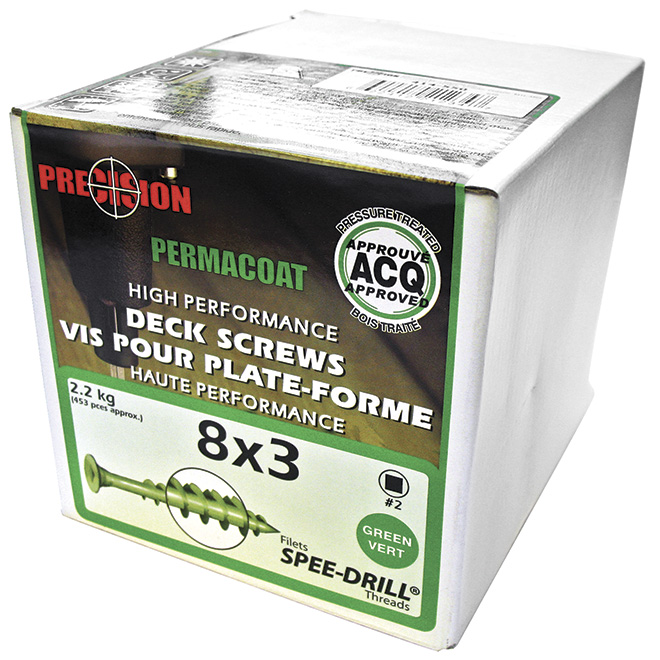 Vis pour bois traité