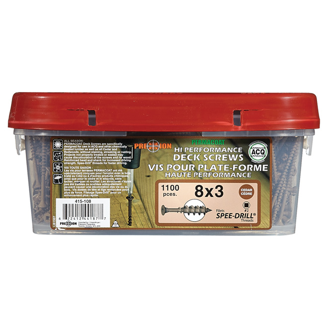 Screws - #8 Deck Screws - Box of 1100