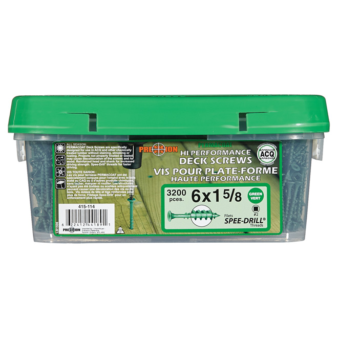 Vis pour bois traité 1 5/8"