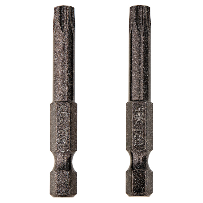 Embouts de tournevis étoile, T30, 2 po, paquet de 2