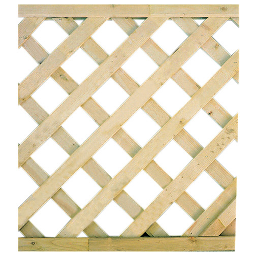 Treillis en cèdre à motif diagonal, 3 pi x 8 pi