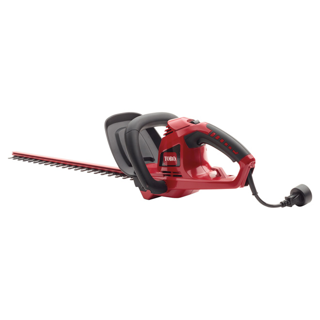 Taille-haie électrique 22", rouge et noir